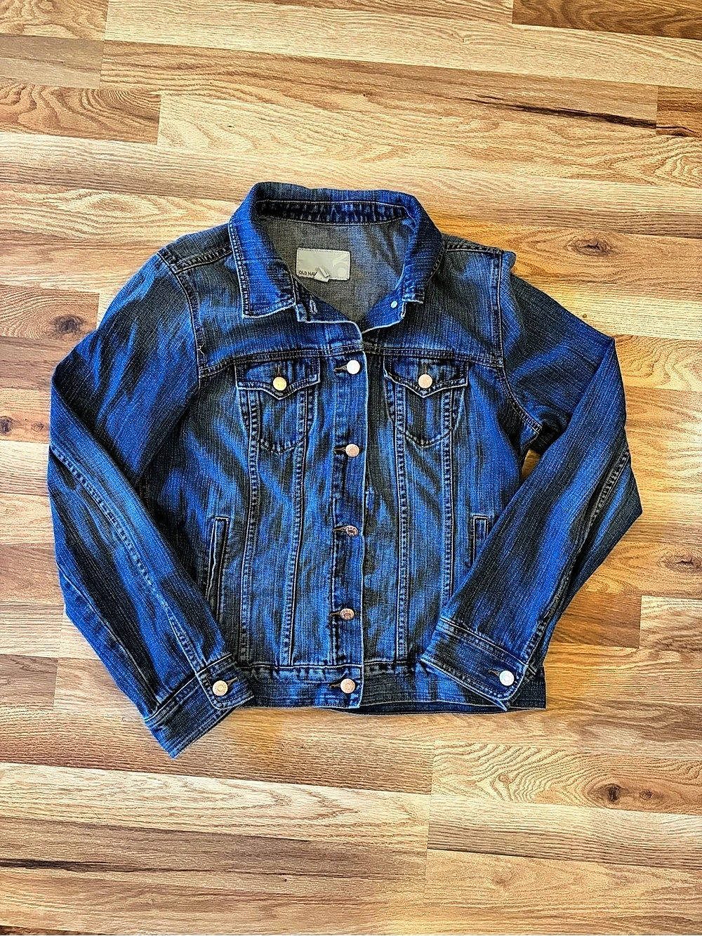 Old Navy Classic Denim Jacket in Blue Size XL